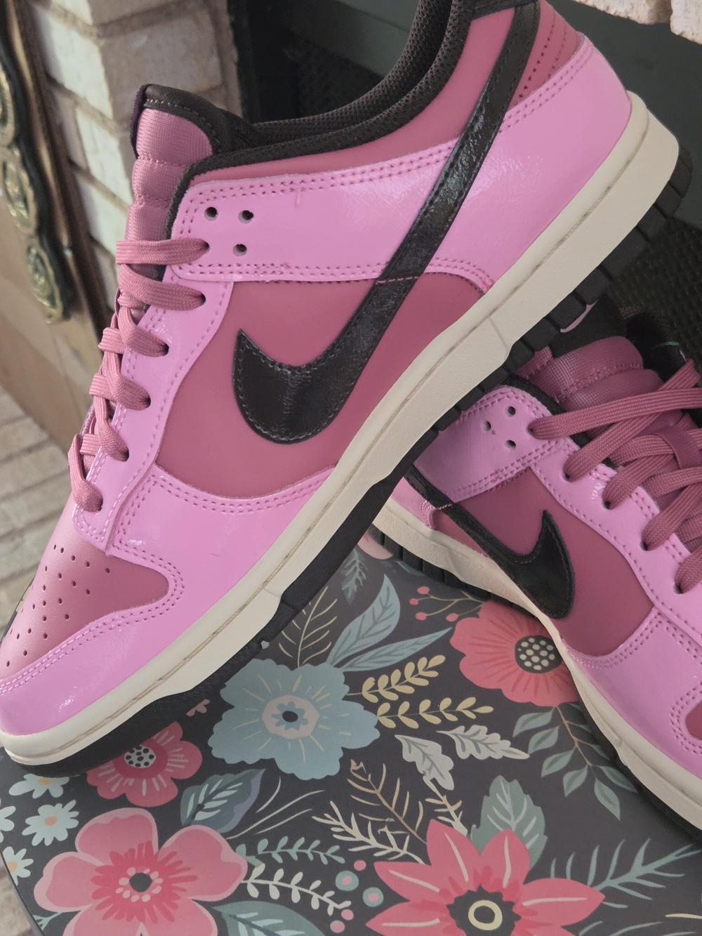 Brand New Nike Dunk "Pink Donut" In Pink and Black Low-Top Sneakers